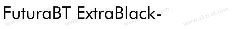 FuturaBT ExtraBlack字体转换